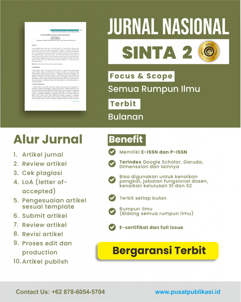 Biaya Publikasi Jurnal Sinta 2