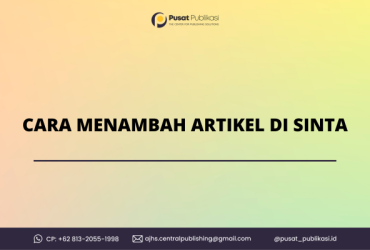 Cara Menambah Artikel di Sinta