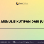 Cara Menulis Kutipan dari Jurnal